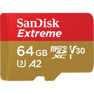 Memoria Flash SanDisk Extreme Pro, 64GB MicroSDXC Clase 10, con Adaptador - SDSQXCY-064G-GN6MA