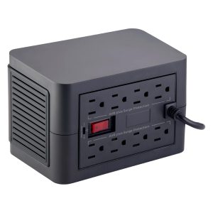 Regulador de Voltaje ACTECK AC-938204. 600w, 1200va, 2 USB, 8 Enchufes - AC-938204