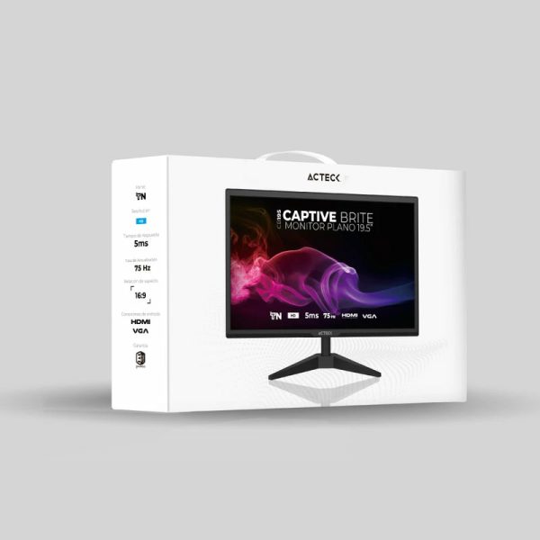 Monitor ACTECK AC-939409, 19,5 pulgadas, HD,75Hz-60Hz,1xVGA, 1xHDMI - AC-939409 - Image 4