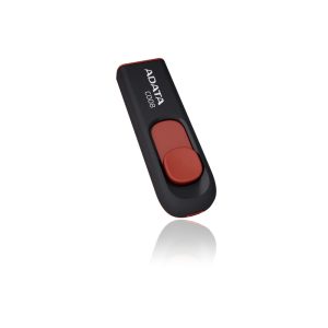 MEMORIA USB ADATA C008 32GB USB 2.0 NEGRO ROJO - AC008-32G-RKD