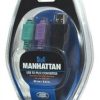 Convertidor USB a PS2 MANHATTAN, 2x Mini DIN 6 pin (PS/2), Negro 179027 - 179027 - Image 2