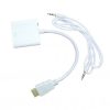 CONVERTIDOR HDMI/VGA NACEB TECHNOLOGY MACHO/HEMBRA COLOR BLANCO - NA-235