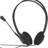 Audífono ACTECK AM-370, Diadema, Negro, Alámbrico - MUAA-005