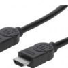 Cable HDMI MANHATTAN, 2 m, HDMI, HDMI, Macho/Macho, Negro - 323215