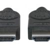 Cable HDMI MANHATTAN, 2 m, HDMI, HDMI, Macho/Macho, Negro - 323215 - Image 2