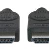 Cable HDMI MANHATTAN, 3 m, HDMI, HDMI, Macho/Macho, Negro - 306126 - Image 2