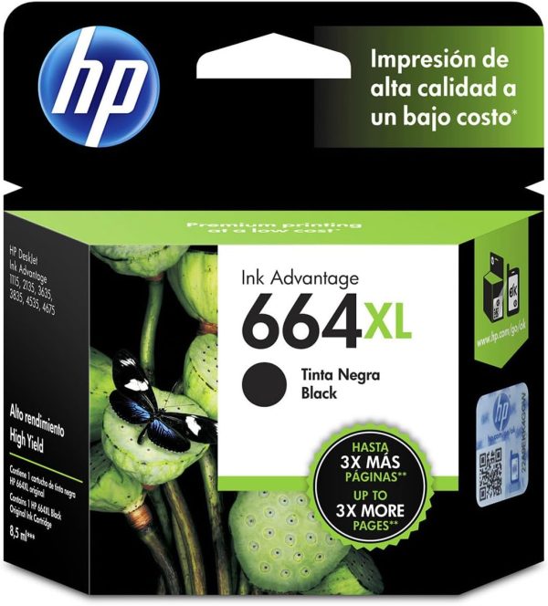 CARTUCHO HP F6V31AL 664XL NEGRO - F6V31AL