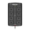 Regulador FORZA, NEGRO, 8 ENTRADAS, 450W, 900VA, 120VA/VCA FVR-901M - FVR-901M