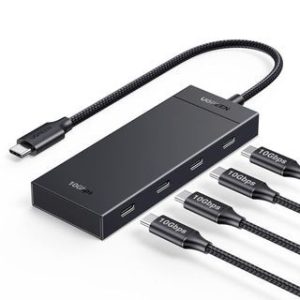 HUB UGREEN USB-C A 4 PUERTOS USB 3.0FUENTE DE ALIMENTACION MICRO USB - 70336
