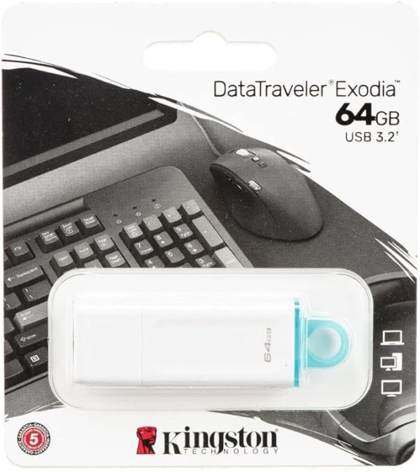 Memoria USB Kingston Technology KC-U2G64-5R, Blanco, 64 GB, USB - KC-U2G64-5R - Image 3