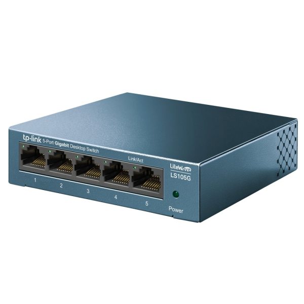 LITEWAVE 5-PORT GIGABITE DESKTOP SWITCH, 5 GIGABIT RJ45 PORTS - LS-105G - Image 2