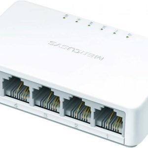 Mini Switch MERCUSYS MS105, Color blanco, 5, 10/100 - MS105