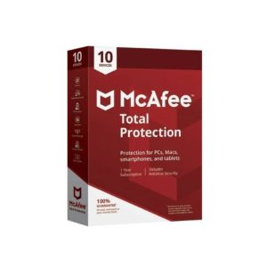 Antivirus McAfee, 1 año, 10 dispositivos - MTP00LNRXRDA