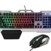 Kit de Teclado y Mouse Gaming Naceb Technology NA-0911, USB, Negro - NA-0911