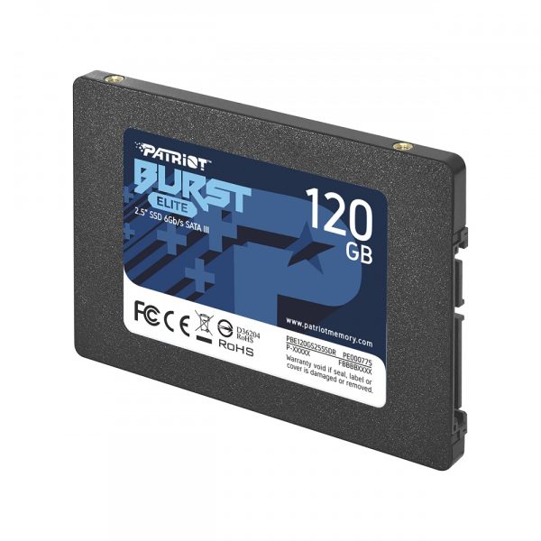 Patriot Burst Elite SATA 3 120GB SSD 2.5" Solid State Drive - 9SE00102-PBE120GS5SSDR - Image 2