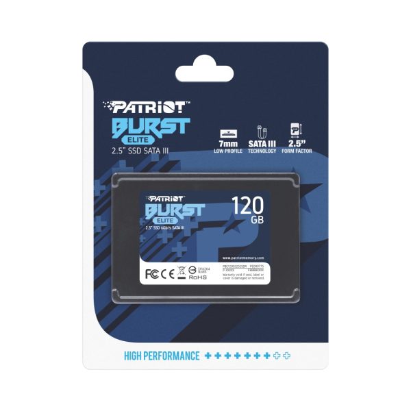 Patriot Burst Elite SATA 3 120GB SSD 2.5" Solid State Drive - 9SE00102-PBE120GS5SSDR - Image 3