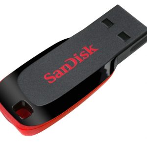 MEMORIA USB SANDISK CRUZER BLADE Z50 16GB NEGRO CON ROJO - SDCZ50-016G-B35