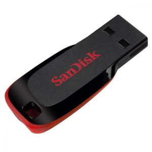 Memoria Usb Sandisk Cruzer Blade 32gb, 2.0, Factor De Forma Sin Tapa, Color Negro/rojo - SDCZ50-032G-B35