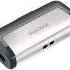 Memoria USB SanDisk Ultra Dual Drive, 64GB, USB C 3.0, Plata - SDDDC2-064G-G46 - Image 2