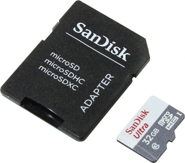 MEMORIA MICRO SD SANDISK ULTRA MICROSDHC 32GB CLASE 10 UHS I CON ADAPTADOR 100 MBS SDSQUNR 032G - SDSQUNR-032G-GN3MA - Image 3
