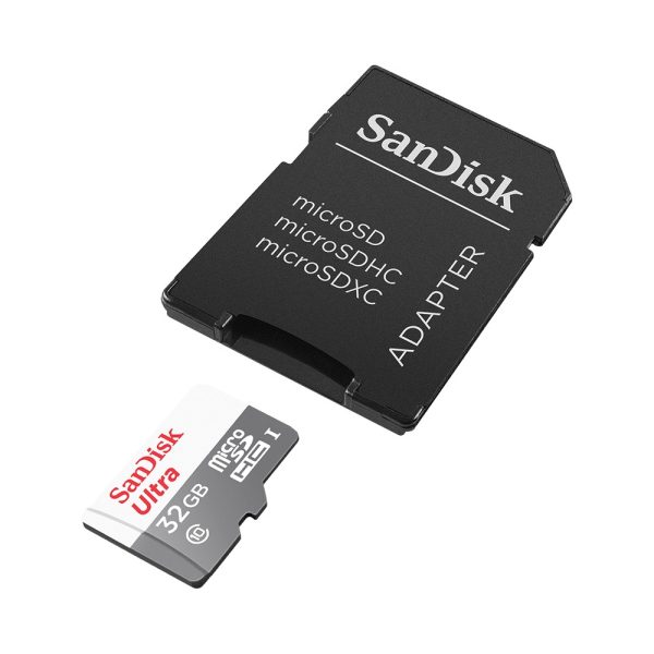 MEMORIA MICRO SD SANDISK ULTRA MICROSDHC 32GB CLASE 10 UHS I CON ADAPTADOR 100 MBS SDSQUNR 032G - SDSQUNR-032G-GN3MA - Image 4