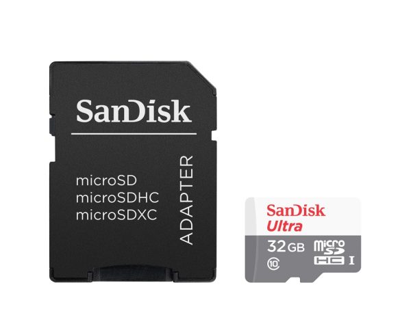 MEMORIA MICRO SD SANDISK ULTRA MICROSDHC 32GB CLASE 10 UHS I CON ADAPTADOR 100 MBS SDSQUNR 032G - SDSQUNR-032G-GN3MA - Image 5