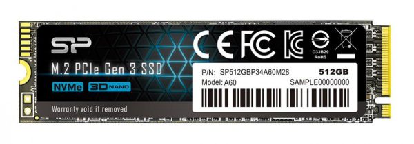 SSD SILICON POWER 512 GB M.2 PCIe, NVMe - SP512GBP34A60M28