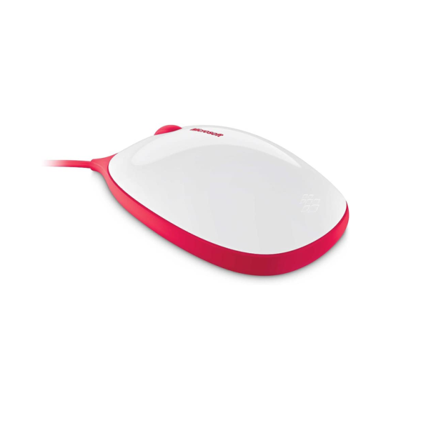 MOUSE MICROSOFT T2J-00001 ALAMBRICO, BLANCO- ROJO - T2J-00001 - Image 3