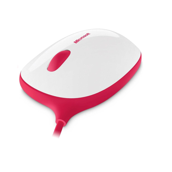 MOUSE MICROSOFT T2J-00001 ALAMBRICO, BLANCO- ROJO - T2J-00001 - Image 2
