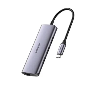 UGREEN USB C HUB C A 3 PUUERTOS USB 3.0 DOCK CON ADAPTADOR GIGABIT ETHERNET MICRO USB - 60718