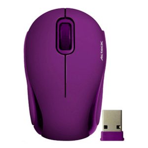 MOUSE ACTECK OPTICO WKMI-303 XPLOTION , INALAMBRICO, USB, MORADO - WKMI-303